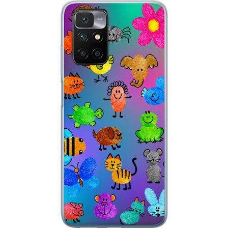 Yhteensopiva Puhelinkuori Xiaomi Redmi 10 Little Scribble Friends