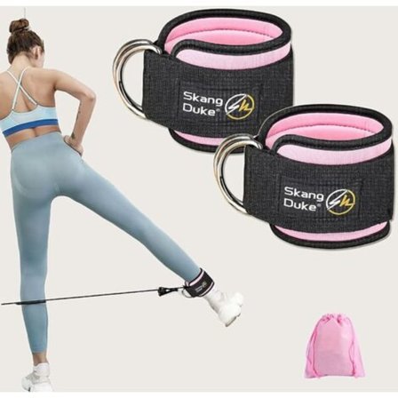 Ankelstropper til Styrketræning med Kabeltræk - Benstropper til Sport, Fitness, Træning, Gym, Træk, Kabelmaskine - Ankelstropper Ben Balder Kvinder