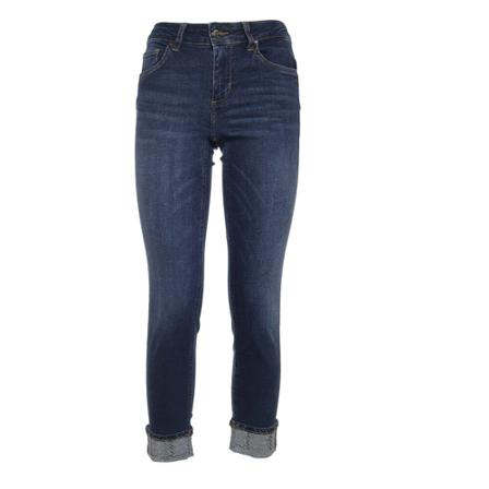 Liu Jo, Monroe Denim With Rhinestones ON THE Cuff Niebieski, Kobieta, Rozmiar: W31