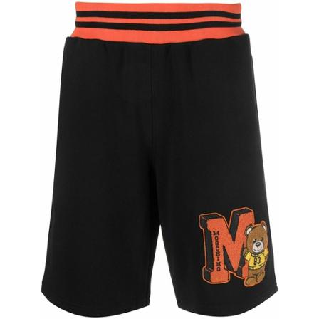Moschino, 032802282555 Shorts Czarny, Mężczyzna, Rozmiar: S