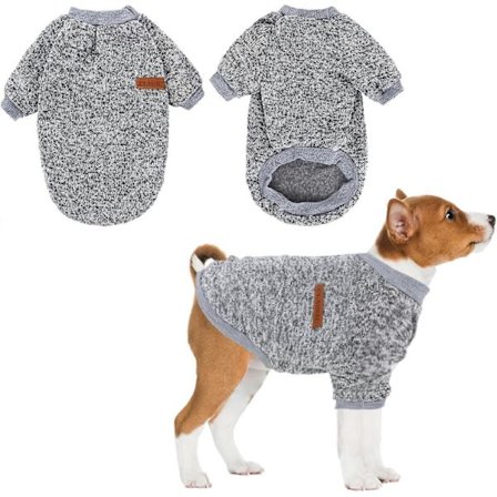 Lille Hundetrøje, Hundehættetrøje til Små og Mellemstore Hunde Hvalpehættetrøje Vintertøj til Hunde Kattetrøje Varmt Tøj