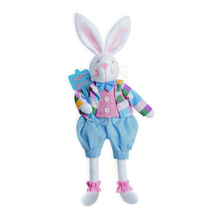 Påskhare Docka Korg Kanin Action Figur 48cm Påskpresent Barnpresent Plyschdocka 2023ny trousers
