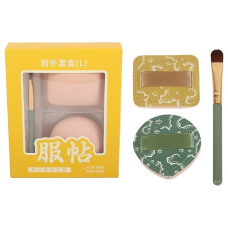 Powder Puff Set Wet Dry Soft Face Makeup Puff for Cosmetic Foundation Makeup Tool for Women L