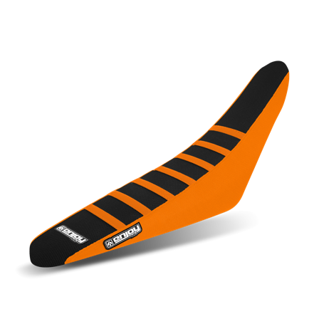 Sadelöverdrag Enjoy Orange-Svart Ribbed - KTM 125 SX 2001-2006