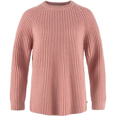 Fjällräven Övik Rib Pull L - female - Dusty Rose - Pulls & knitwear