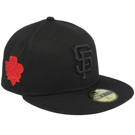New Era - MLB Noir fitted Casquette - San Francisco Giants Nightmare Crusade 59FIFTY World Series 2010 Black/Red Fitted @ Hatstore