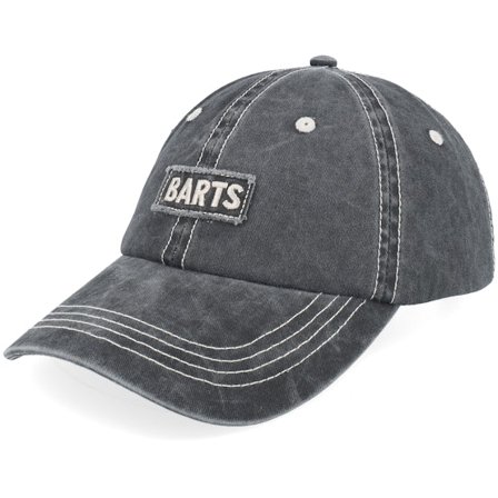 Barts - Schwarz Unconstructed Cap - Daran Cap Black Dad Cap @ Hatstore