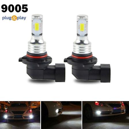 2X 9005 HB3 LED Forlygte sæt HB3 80W 8000LM Høj/lav stråle 6000K Hvid Pære