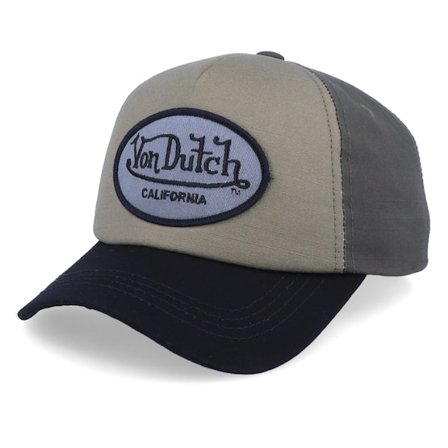 Von Dutch - Beis adjustable Gorra - "Oval Patch Canvas/Olive/Black Adjustable " @ Hatstore