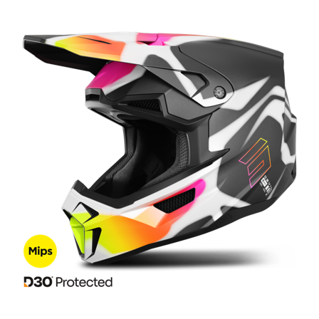 MX-kypärä Shot Lite Devil Musta Matta L