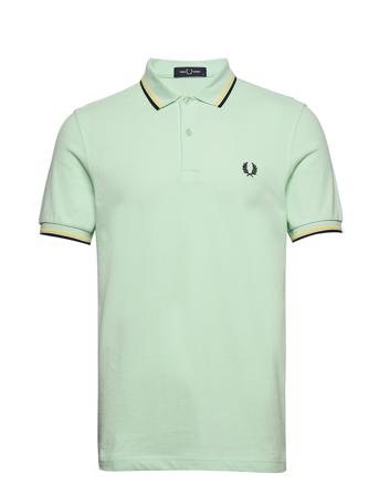 Twin Tipped Fp Shirt Polos Short-sleeved Grøn Fred Perry