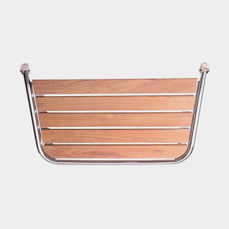 Swim platform / bathing platform boat 1852-Marine, teak & acid-resistant stainless steel, 81 x 45 cm