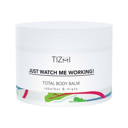 TIZMI Just Watch Me Working 200 ml - multifunktionell bodylotion Rabarber & Mint