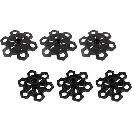 6 stk. Endekapsler (Diameter: 9 cm) for Poles Protector Rubber Tips Rep