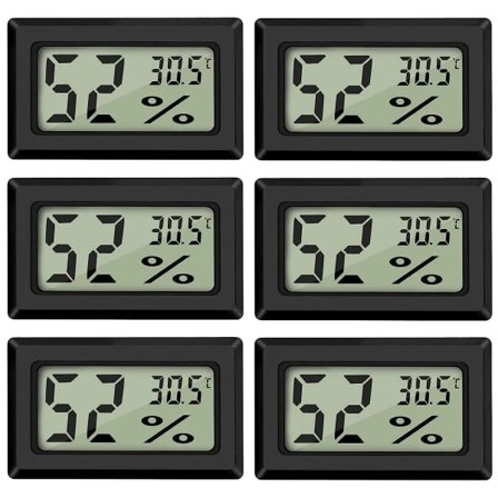Digital Temperatur- och Luftfuktighetsmätare Termometer Mini Digital Termometer Hygrometer och Luftfuktighetsmätare Sv,A