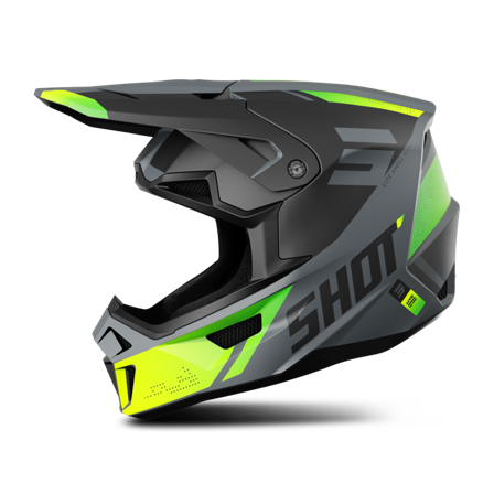 Crosshjelm Shot Lite Ultra Holographic Neongul Glitter Matt M