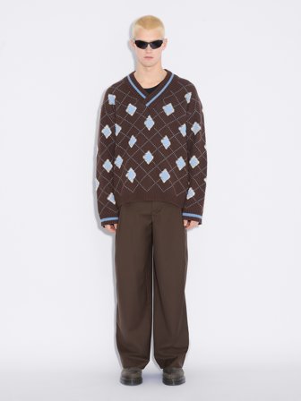 Holzweiler Alex One Pleat Trousers - Brown - Men's - 54