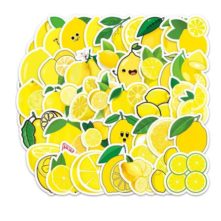 50 st Graffiti-klistermärken Vattentäta Återanvändbara Estetiska Dekorativa Citron Frukt Telefon Scrapbook Diy Klistermärke Dagligt Liv Kaesi