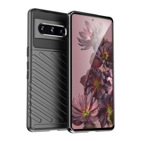 Thunder Case joustava panssaroitu suojus Google Pixel 7 Pro musta