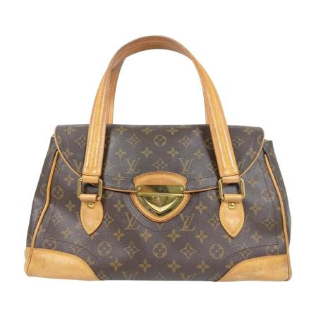 Louis Vuitton Vintage Pre-owned Louis Vuitton Brown Monogram Canvas Leather Beverly GM Shoulder Tas , Bruin , Dames , Maat: ONE Size Vintage Tassen