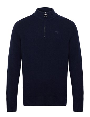 Barbour Barbour Grangetown Half Zip Knitted Jumper - Navy - M