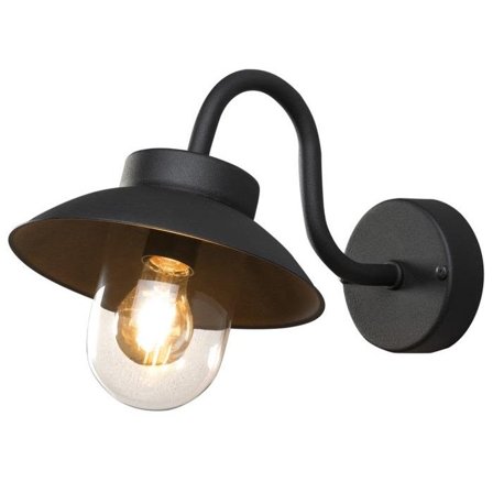 Konstsmide Vega Mini Veggarmatur E27, IP44 Svart, Belysning