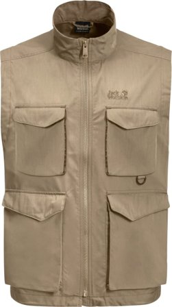 Jack Wolfskin Men's Lakeside Trip Vest Men unlined vests Beige L