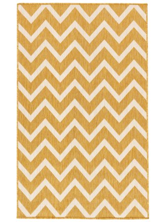 Innen-/Outdoor-Teppich Waschbar Klein Capri - Gelb 100X160