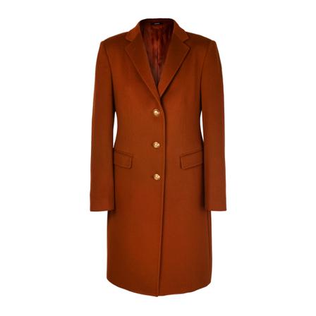 Tagliatore Single-Breasted Coats Brun, Dame Uldfrakker