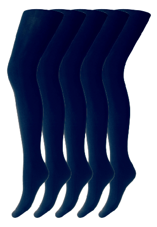 Decoy Strumpbyxor "silk Look" | 5-pack 20 Denier Blå Iris Leggings Dam M-L