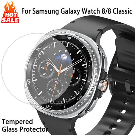Härdat Glasskydd kompatibelt Samsung Galaxy Watch 8 44mm 40mm HD Skärmskydd Galaxy Watch 8 Classic 46mm Tillbehör