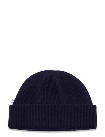 Slhmerino Wool Sailor Rib Beanie B Accessories Headwear Beanies Navy Selected Homme