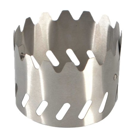 Komfurstativ Vindskærm Rustfrit stål til campingovne Universal vindbeskyttelsesplade og stativ (FMY)