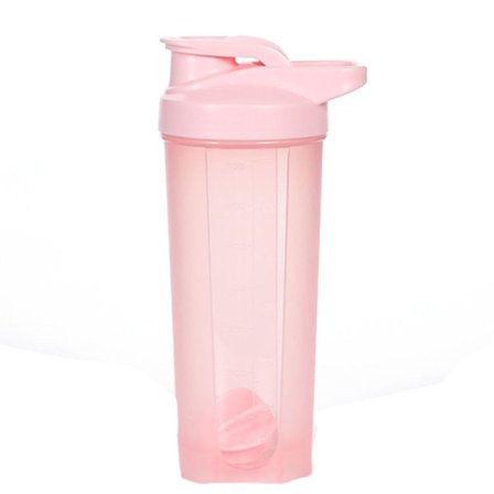 Shakerflaske med motiverende citater, proteinshaker, pink