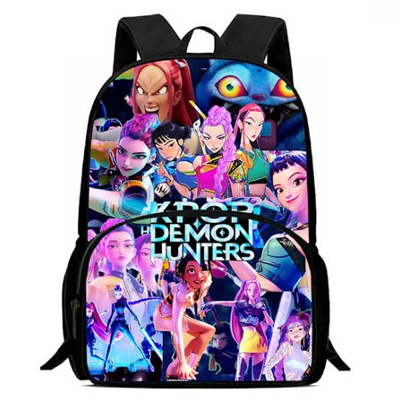 Kuuma tarjous edulliseen hintaan! K-Pop Demon Hunter -reppu Olkalaukku Lounaslaukku Penaali Koulureppu - Iloinen