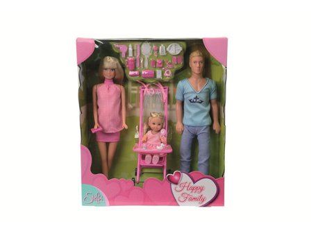 Dockfamilj 3/fp - Lyreco - Skola och förskola - Lekmaterial - Dockor