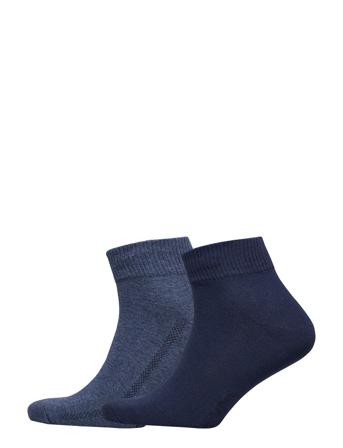 Levis 168Sf Mid Cut 2P Underwear Socks Regular Socks Blå Levi ́s