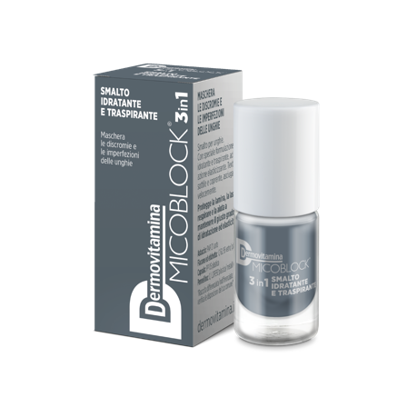Dermovitamina Micoblock 3 In 1 Smalto Grigio 5ml