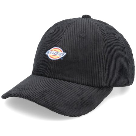 Dickies - Black - unconstructed - Cap - Hardwick Cord Cap Black Dad Cap - Hatstore