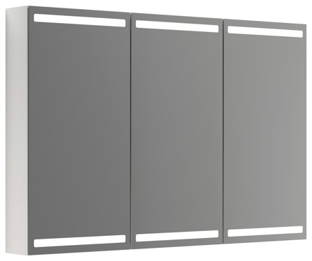 Dansani Luna Level Spegelskåp 120 cm, med ljusstyrning, Badrum