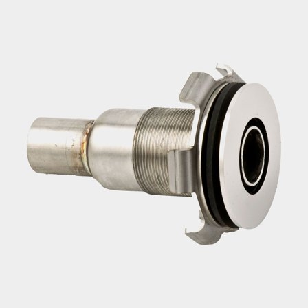 Passe-coque pour chauffage diesel Eberspächer, droit, Ø28 mm, acier inoxydable, argent