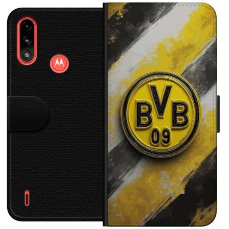 Kompatibel Tegnebogsetui til Motorola Motorola Moto E7 Power Farverigt abstrakt puslespillsmønster, der symboliserer fællesskab, mangfoldighed og kr