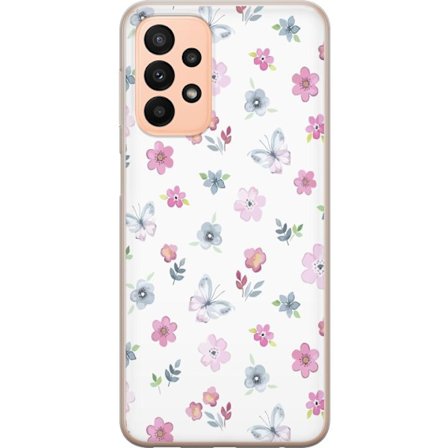 Mobilskal till Samsung Galaxy A23 med Blommor och fjärillar