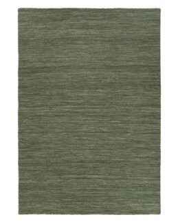 Ullmatta melerad Birka Grön - 135x190 cm - KM Carpets