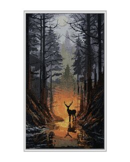 Broderikit Billede Mægtig Skov - Abris Art