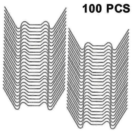 100 rustfrie glassklemmer, W-type drivhusklemme, for drivhus