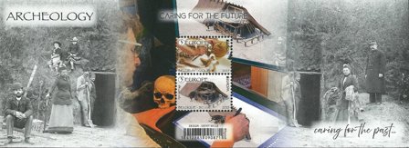 Belgien - EUROPA 2025 Nationale arkæologiske opdagelser - Postfrisk miniark
