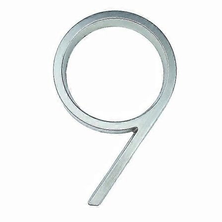 Musta talon numero ja kirjain 5 tuumaa 12,5 cm korkea