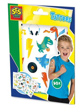 Tattoos For Children Patterned SES Creative