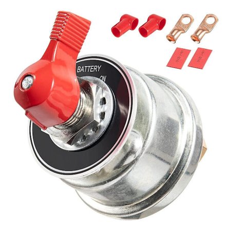 Højspændingsbatteri Afbryderkontakt 300A, 12 24V Master Batteri Strømafbryder Isolator Kontakt med Fa-WELLNGS